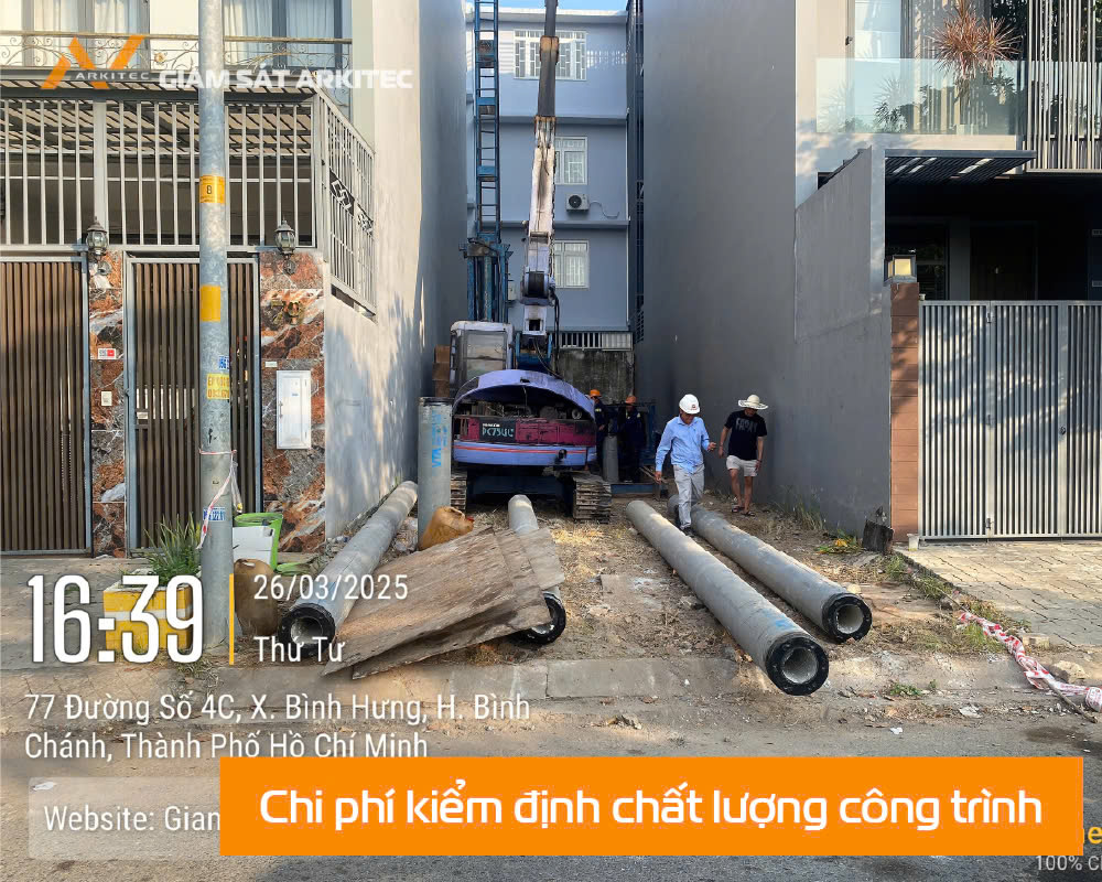chi phí kiểm định chất lượng công trình