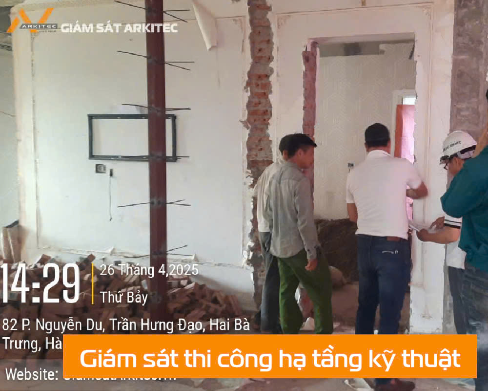 giám sát thi công hạ tầng kỹ thuật