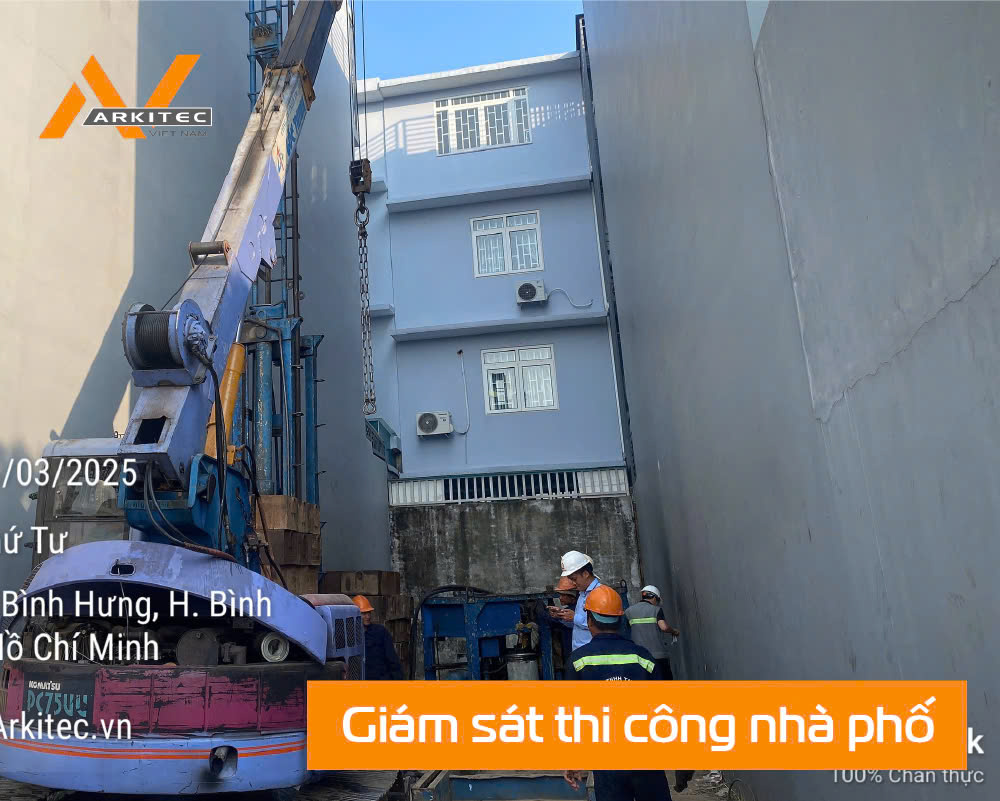 giám sát thi công nhà phố